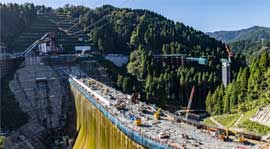 足羽川ダム本体建設（第二期）工事