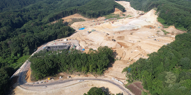 沼田市の最終処分場造成工事